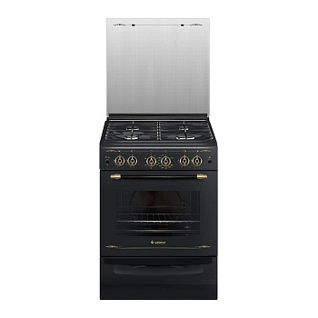 Плита газовая GEFEST ПГ 6100-02 0183 черная, ретро