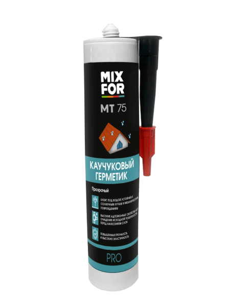 Герметик каучуковый "MIXFOR" MT-75 черный 260мл