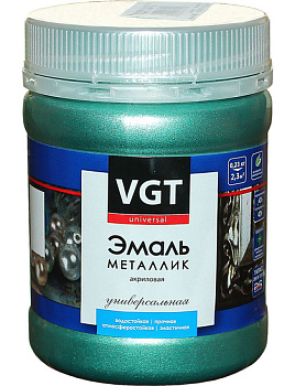 Эмаль ВД-АК-1179 универсальная металлик Изумруд 0,23кг.