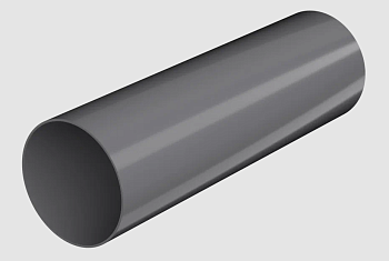 Труба, серый, глянец 3 м, ТН ПВХ