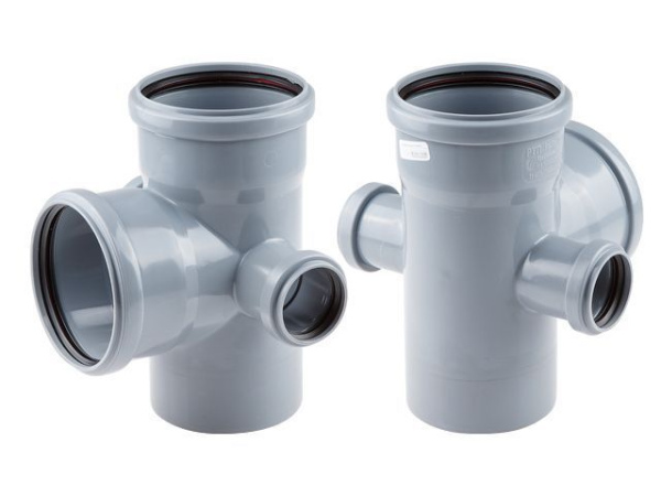 Крестовина двухплоскостная для внутренней канализации 110/110х87,5/50/50 РосТурПласт, арт.36542