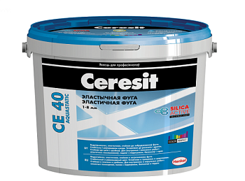 Композиция для заполнения швов НВ фуга эластичная № 14, Ceresit CE-40, 2кг (платина)