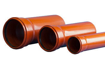 Труба с раструбом 110х3,4х500, политэк, канализ. (наруж)