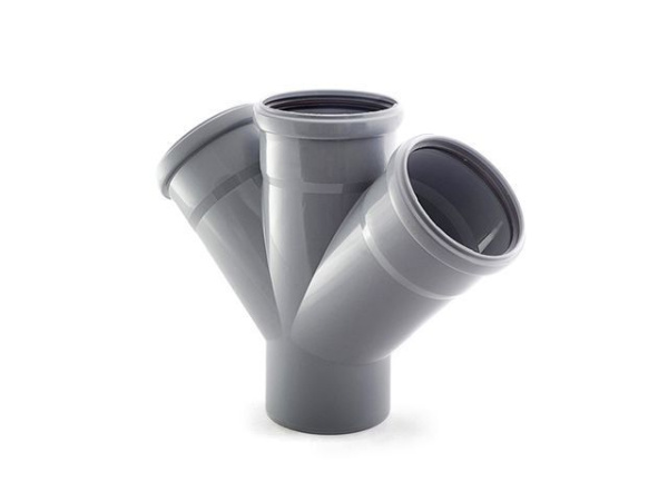 Крестовина для внутренней канализации 110/110/110/45 РосТурПласт, арт.36470