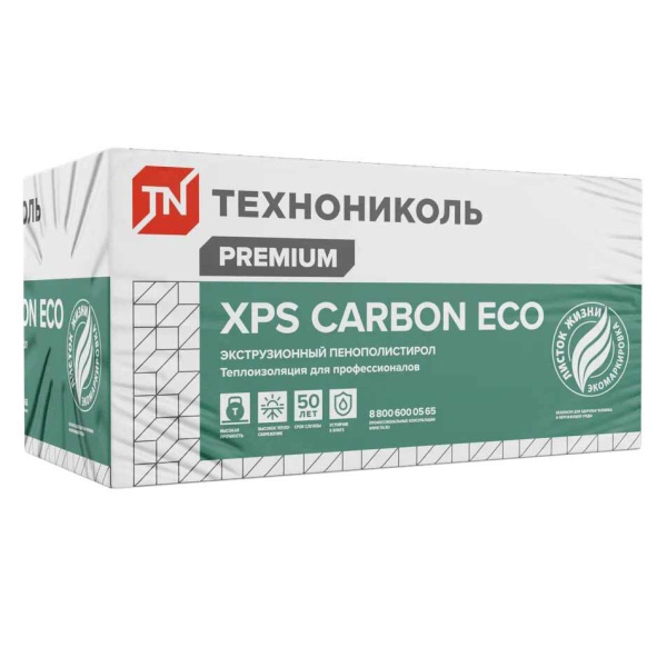Плита CARBON ECO XPS 1180х580х30 S=0,6844м2, плотность=35кг/м3