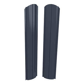 Штакетник "Европланка-Свитязь" 130-Пэ RAL7024/7024 графитовый 1,8м