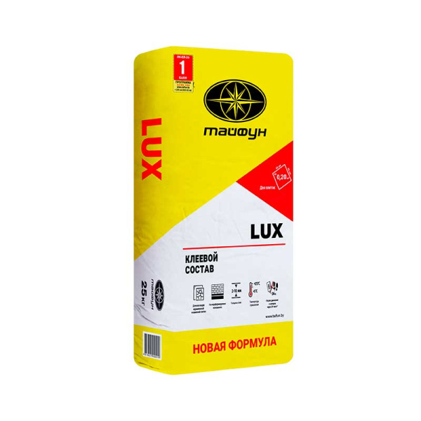 Клеевой облицовочный раствор Люкс 25кг.