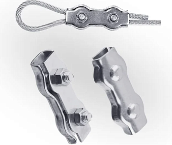 Зажим-соединитель троса "Duplex" D2 мм