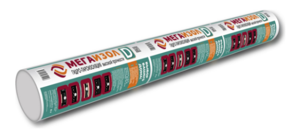 Мегаизол D (гидропароизоляция высокой прочности) рул.=1,5х46,7=70м2 (пог.м.)