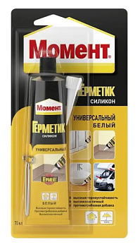 Момент герметик силиконовый Универсальный белый 70мл