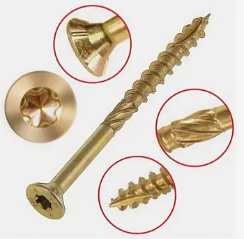 Шуруп самонарезающий конструкционный потай 8х220