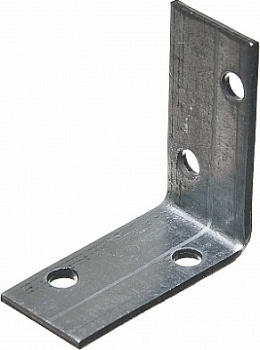 Уголок крепежный равносторонний 20х40х40 мм KUR белый цинк STARFIX, арт.SMP-25634-1