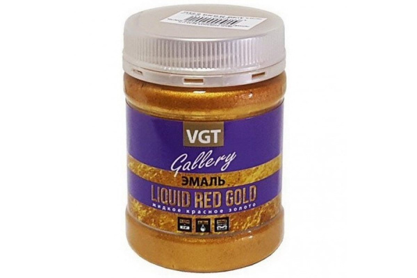 Эмаль ВД-АК-1179 универсальная перламутровая "Жидкое красное золото" 0,23 кг