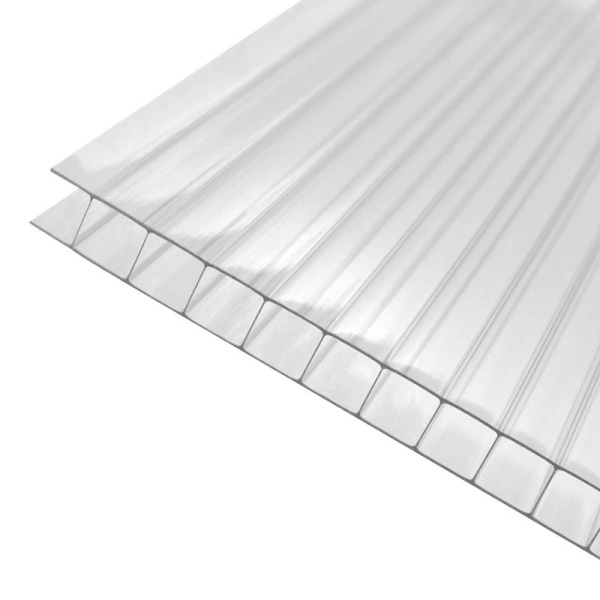 Поликарбонат сотовый Skarb 8,0х2100х6000м, прозрачный