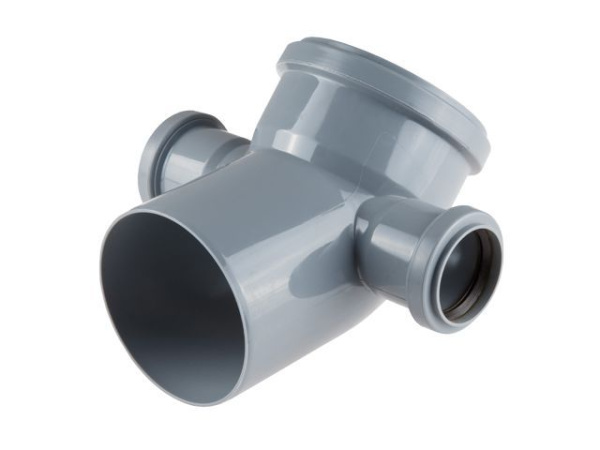 Колено для внутренней канализации 110/50/50х45 левый/правый РосТурПласт, арт.36685