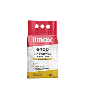 Шпатлевка ILMAX 6400 Cemcoat белая, 5кг