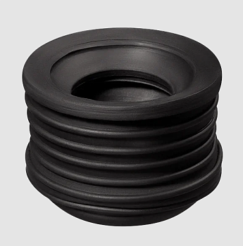 Манжета переходная D40х25 трехлепестковая черная, арт.1-0009