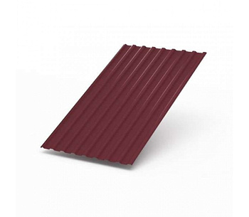 Профильный лист ПСА 20 (h=1,5м/b=1,15м/толщ.=0,4мм) Пэ-RAL3005 (бордовый) грунт серый