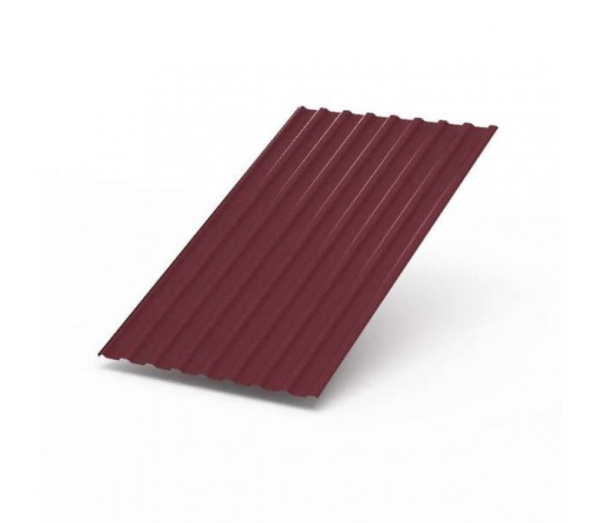 Профильный лист ПСА 20 (h=1,7м/b=1,15м/толщ.=0,4мм) Пэ-RAL3005 (бордовый) грунт серый