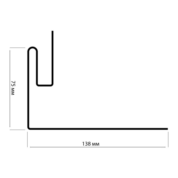 Сливная планка(ПВХ) белая