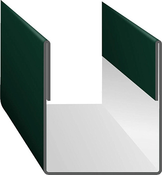 Планка торцевая (фасадная) на ПС20/ Эконом-Плюс-Пэ-RAL6005