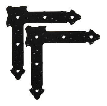 Уголок декор. прямой УДП 110-SL черный мат, NOEZ