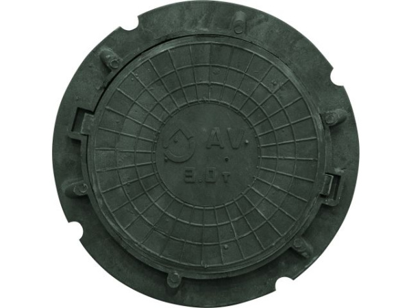 Люк садовый А30 (30кН) зеленый , AV Engineering, арт.AVEA30А