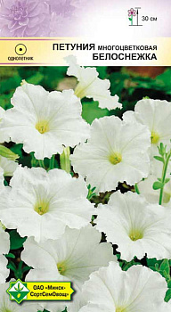 Петуния гибр многоцвет. Белоснежка, 200шт