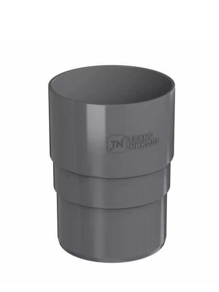 Муфта трубы, серый, ТН ПВХ