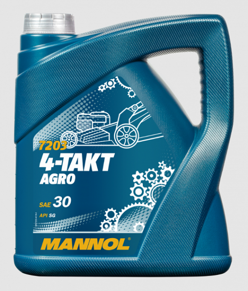 Масло моторное минеральное Mannol 4-Takt Agro SAE 30 (4л)