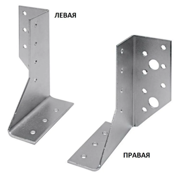 Опора балки правая 25х140х76мм UOB R белый цинк STARFIX, арт.SMP-91342-1