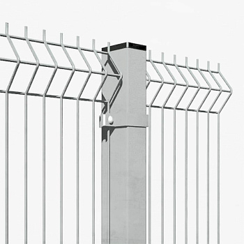 Сварная сетчатая панель оцинкованная яч. 60,0*60,0-200,0 высота 1,53 м, Ø 3*3,8