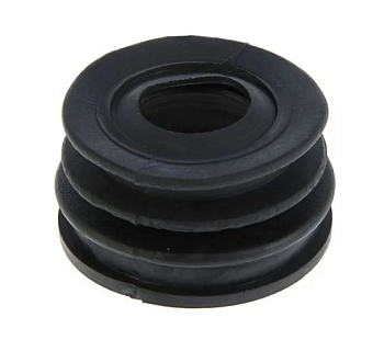 Манжета переходная D25/50 трёхлепестковая (черная), арт.1-0005