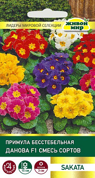 Примула Данова F1 смесь сортов 5шт