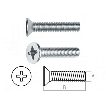 Винт М5х16 мм потай. головка, цинк, DIN 965 (25 шт в зип-локе) STARFIX, арт.SMZ1-47822-25