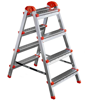 Стремянка стальная двухсторонняя 4-х ступенчатая  ЯРУС
