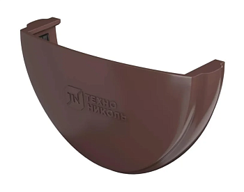 Заглушка желоба, коричневый, D125/82 ТН