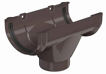 Воронка желоба темно-коричневый D-120/80мм (ТН Оптима)