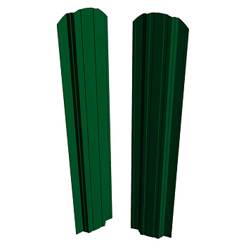 Штакетник П-образный 111 престиж RAL6005  (шт) грунт 1,0м