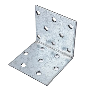 Уголок крепежный равносторонний 50х60х60 мм KUR белый цинк STARFIX, арт.SMP-25938-1	