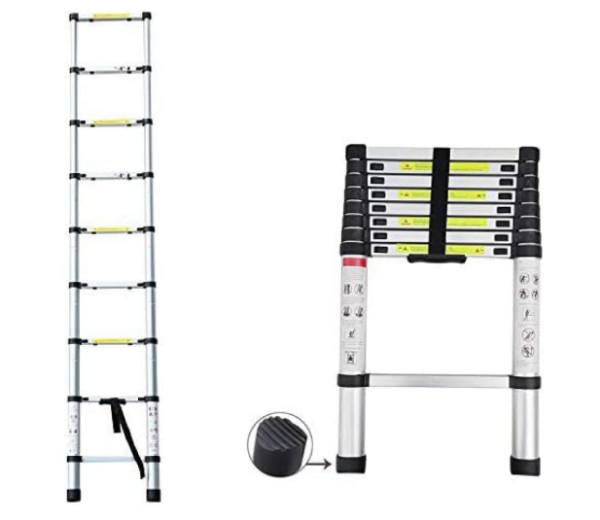 Лестница телескопическая 1-секционная алюминиевая 260см, 9 ступеней 6,4кг STARTUL (ST9734-026), арт.