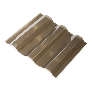 Профилированный поликарбонат Sunnex МП20(У) 0,8 мм Бронза 1,15*2м