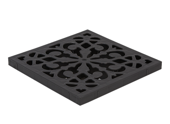 Решетка пластиковая декоративная к дождеприемнику (черный), ДИ02405000