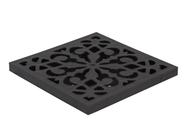 Решетка пластиковая декоративная к дождеприемнику (черный), ДИ02405000