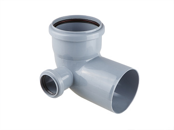 Колено для внутренней канализации 110/50х87 левый РосТурПласт, арт.36683