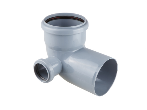 Колено для внутренней канализации 110/50х87 левый РосТурПласт, арт.36683