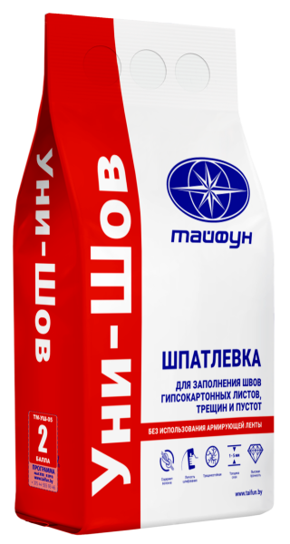 Шпатлевка гипсовая Тайфун Мастер Уни Шов 5 кг