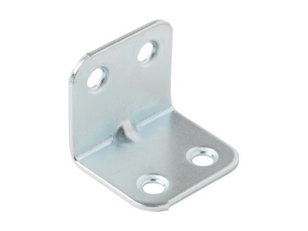 Уголок мебельный 25х25х25 мм белый цинк (4 шт в зип-локе) STARFIX (SMM1-60887-4)