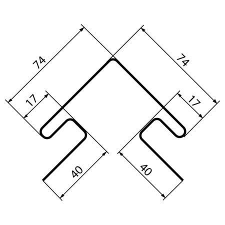 Наружный угол(ПВХ) белый