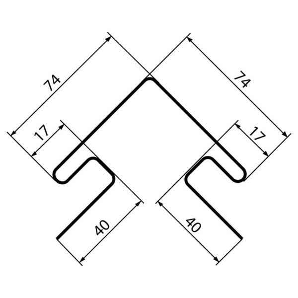 Наружный угол(ПВХ) зеленый